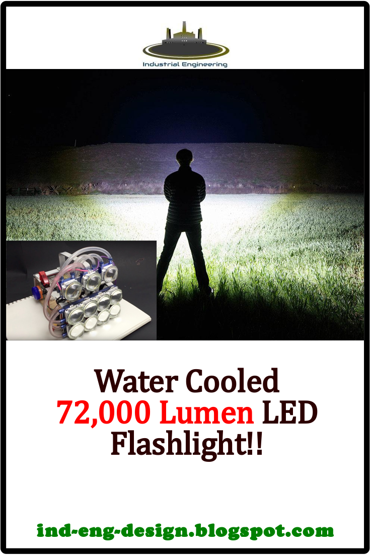 Water Cooled 72,000 Lumen LED Flashlight!! MagOne 2016