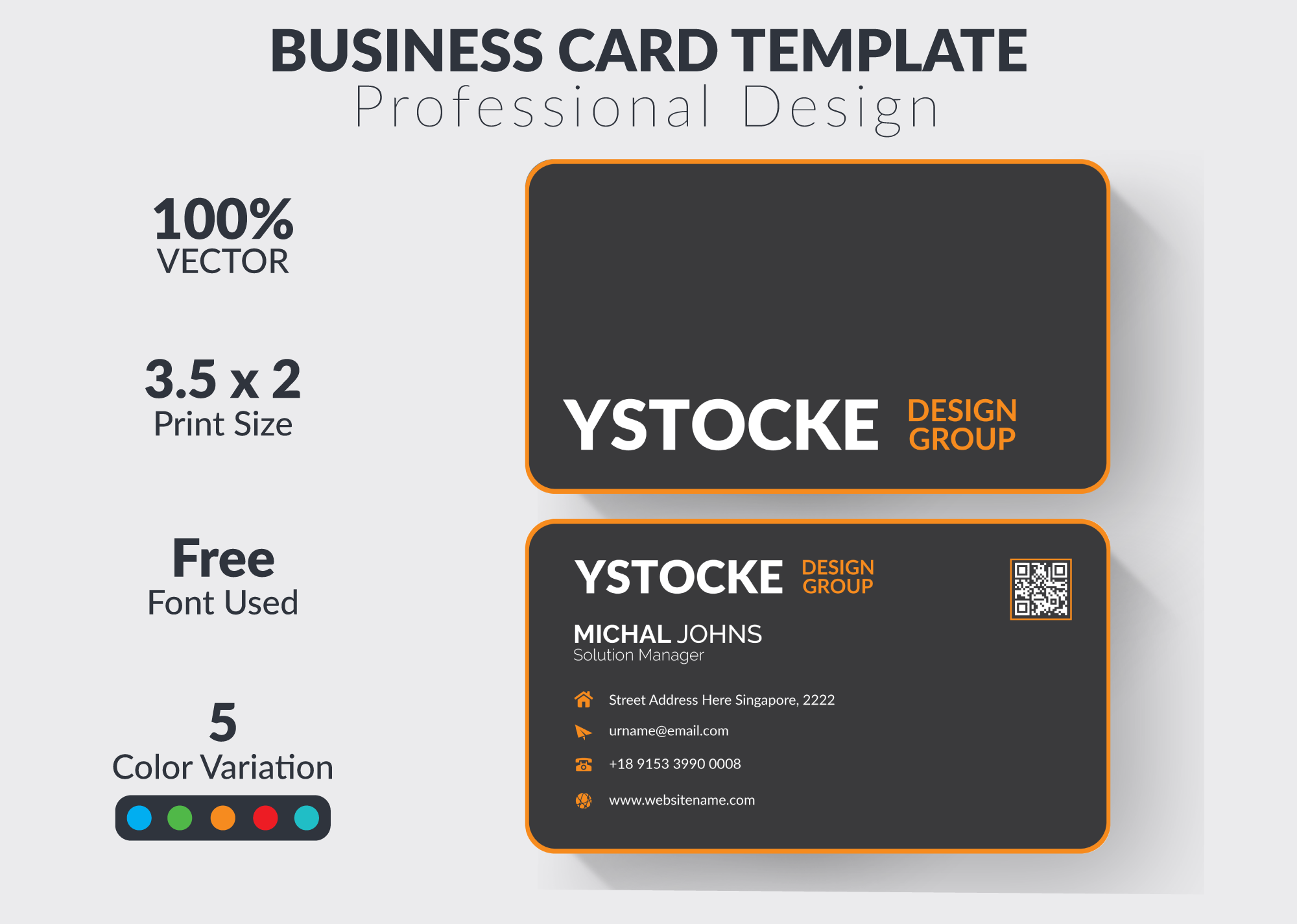 Smart Corporate Business Card 1010