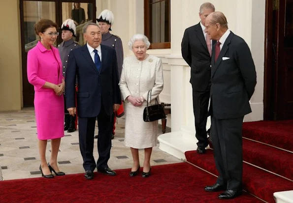 Queen Elizabeth II welcomed President of the Republic of Kazakhstan Nursultan Nazarbayev at Buckingham Palace