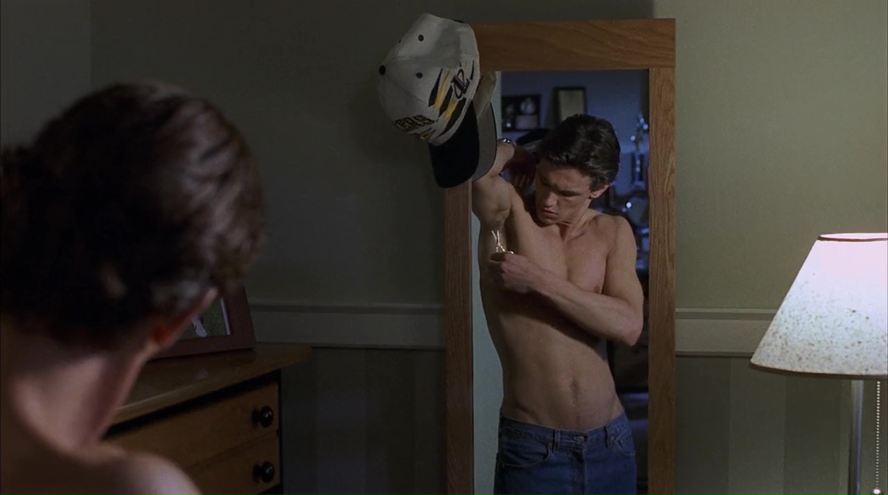 James Franco shirtless in Whatever It Takes.
