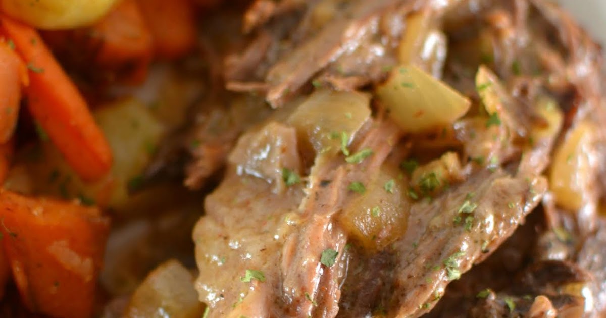 Creamy Slow Cooker Garlic & Onion Beef Roast Recipe