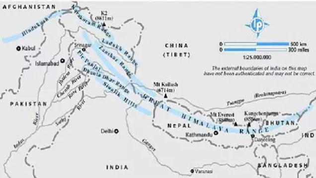 हिमालय पर्वतों का राजा की विशेष जानकारी - Longitudinal Himalayas Ranges