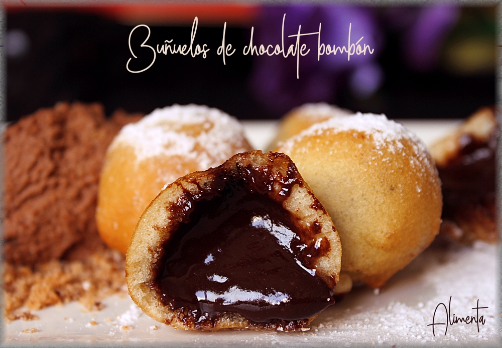 ALIMENTA BUÑUELOS DE CHOCOLATE BOMBÓN