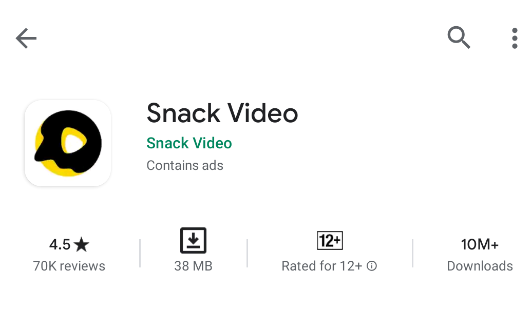 cara dark mode snack video android ios