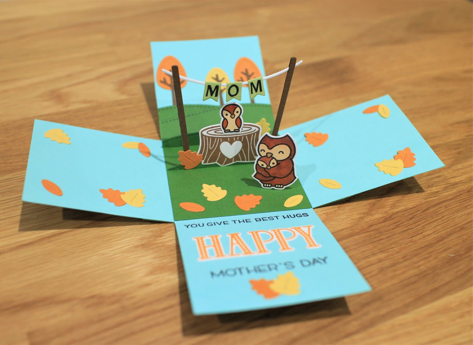 mother's day exploding box card