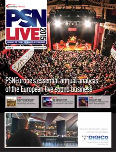 PSNEurope [PSNLive 2015] - June 2015 | ISSN 2052-238X | TRUE PDF | Mensile | Professionisti | Audio Recording | Tecnologia
Since 1986 Pro Sound News Europe has continued to head the field as Europe’s most respected news-based publication for the professional audio industry. The title rebranded as PSNEurope in March 2012.
PSNEurope’s editorial focuses on core areas including: pro-audio business; studio (recording, post-production and mastering); audio for broadcast; installed sound; and live/touring sound.