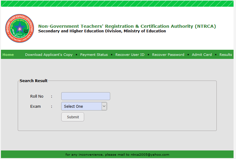 ntrca Written Exam Result