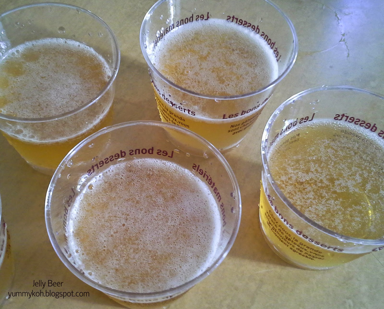 Apple Juice Jelly Like Beer