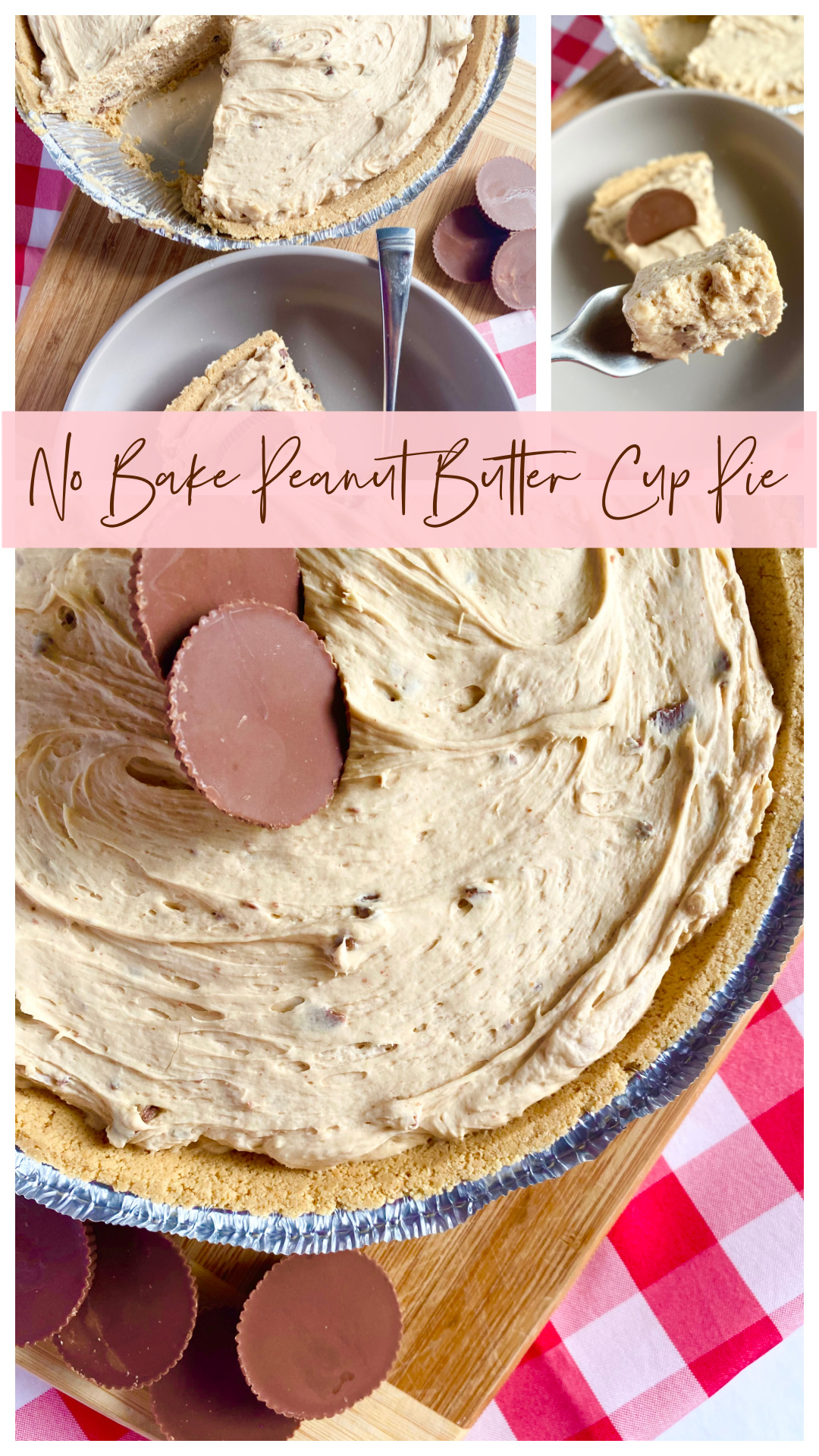 No Bake Peanut Butter Cup Pie Ally's Sweet & Savory Eats