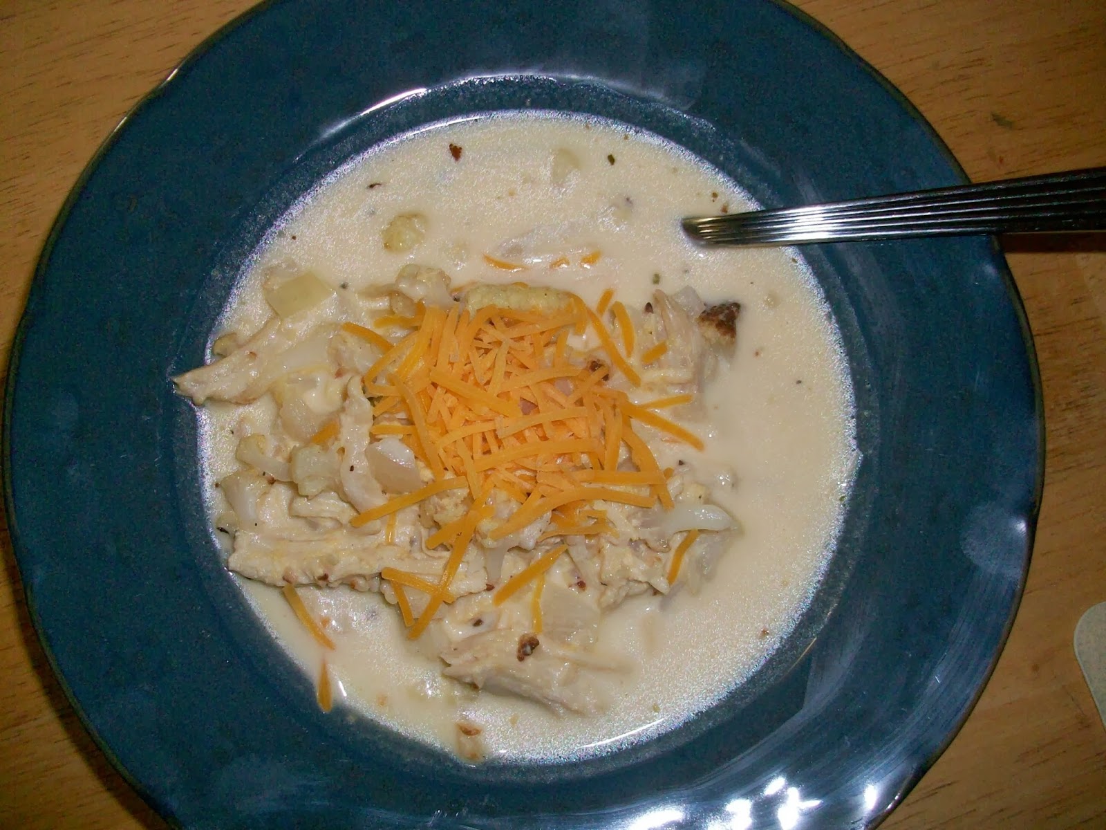 Think With Your Taste Buds Chicken Cream of Cauliflower Chicken Soup