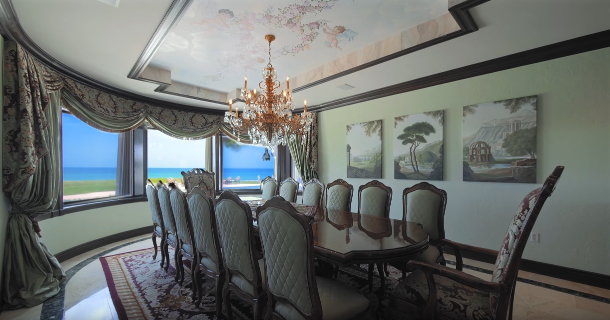 Tour 577 Ocean Blvd, Golden Beach, FL vs. 34 Mansion Interior Design Photos