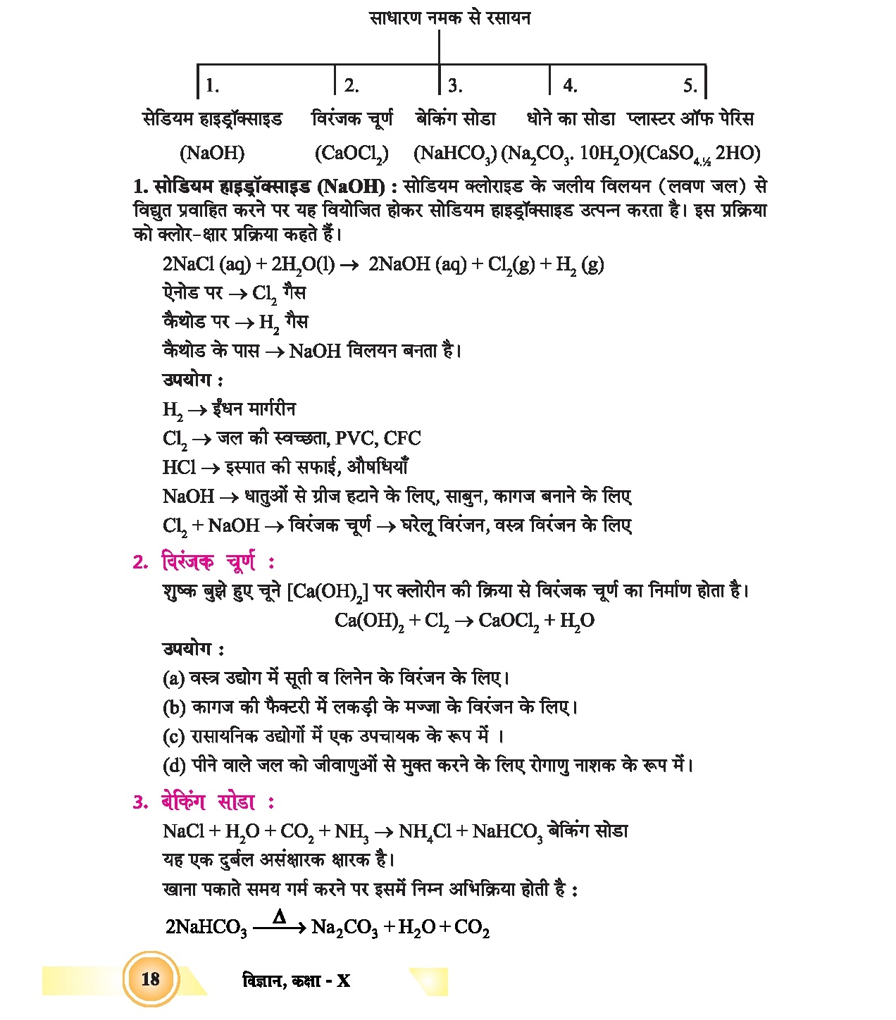 Acid Bases and Salts Class 10 Notes in Hindi