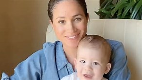 Adorable "Arch" turns 1 today - Happy Birthday Archie Harrison seen with mom Meghan on his 1st birthday