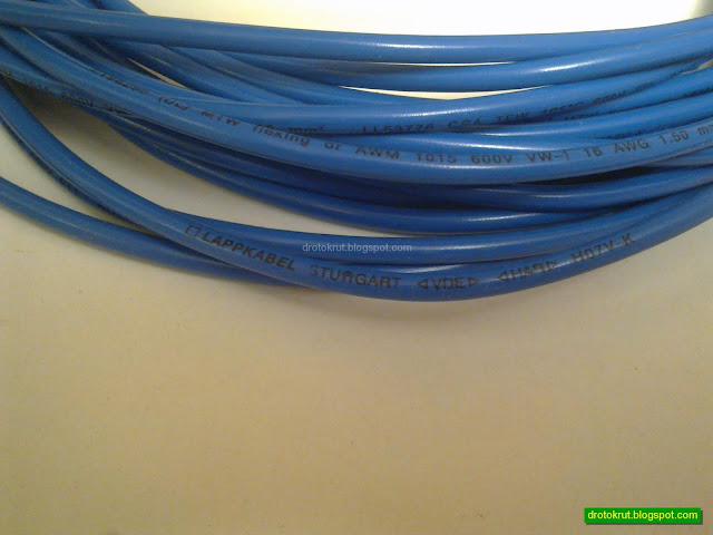 Синий провод Lappkabel Stuttgard VDE HAR H07V-K 16 AWG 1.50 mm2