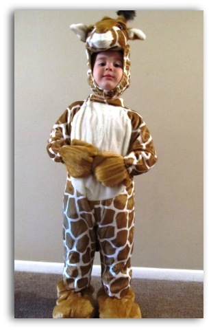 Grandma Bonnie's Closet: Plush Giraffe Toddler Halloween Costume