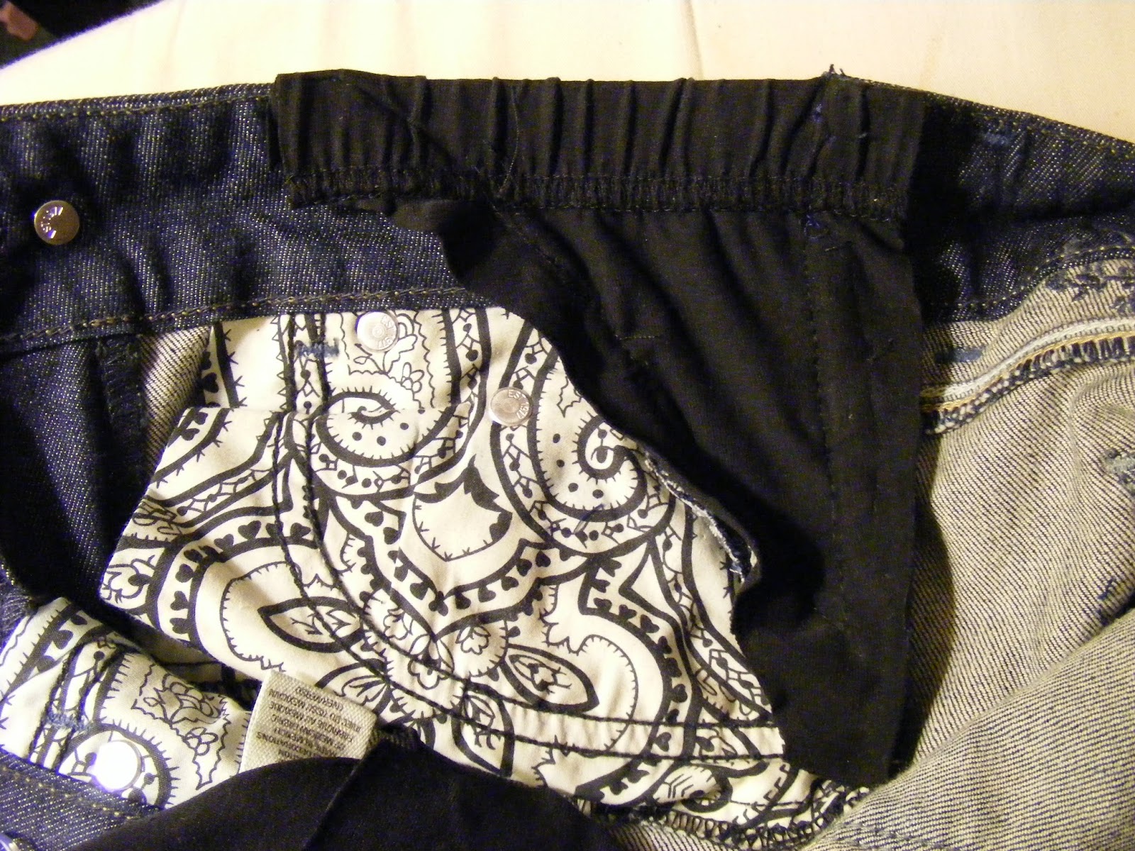 Maternity Makeover How To Turn Regular Jeans Into Maternity Jeans