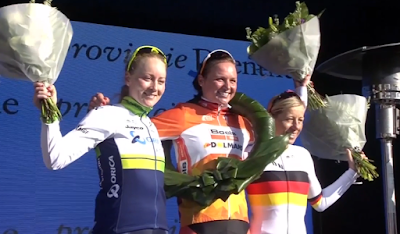 Podium Ronde van Drenthe 2016 Chantal Blaak
