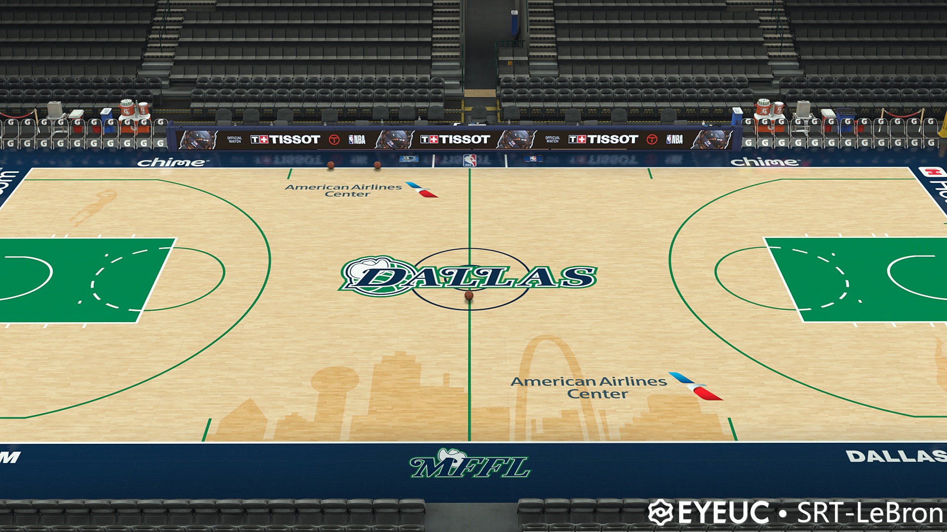 NBA 2K22 Dallas Mavericks 8K City Edition Court Update V1.7 by SRT