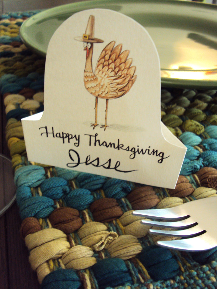 table place cards for thanksgiving