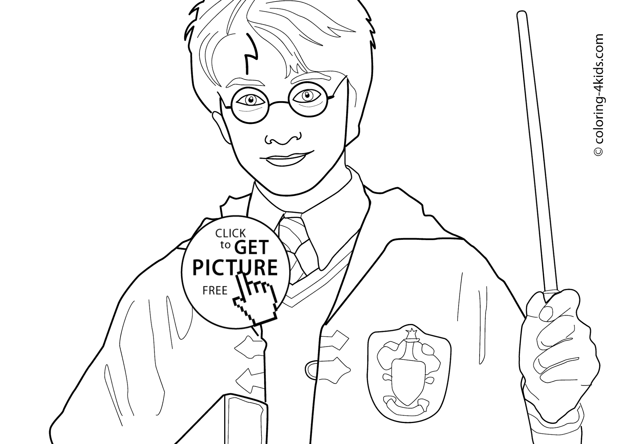 Printable Harry Potter Coloring Pages For Kids
