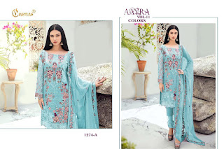 Pakistani Suits Catalogue | Cosmos Aayra vol 11