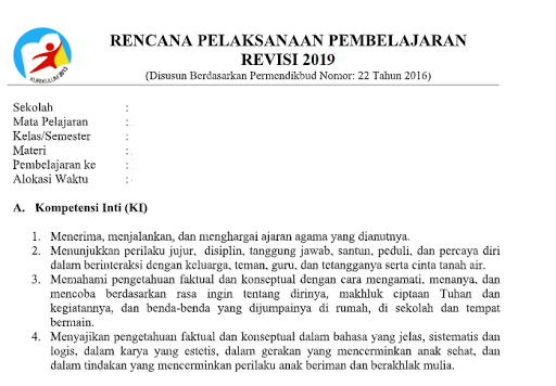 Rpp PAI dan BP Kelas 1 SD Pelajaran 10 Semester 2 Kurikulum 2013 Revisi