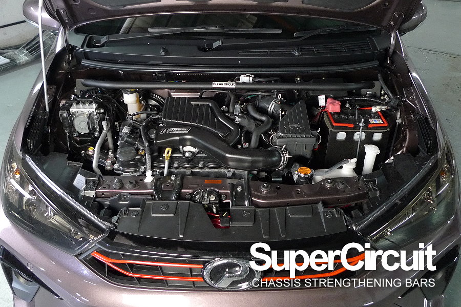 SUPERCIRCUIT CHASSIS STRENGTHENING BARS Perodua Bezza Front Strut Bar