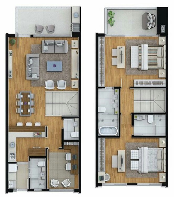 small two story house plan