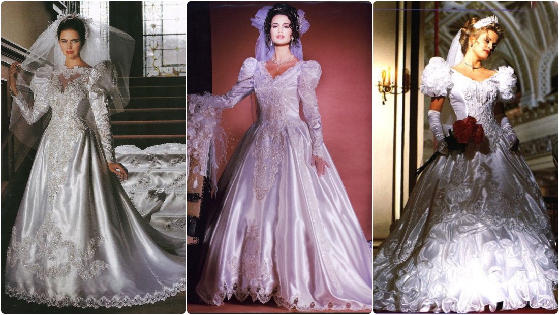 20 Beautiful Photos Defined the Bridal Styles of the 1990s Vintage