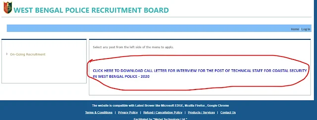 WBP Constable Admit Card 2021