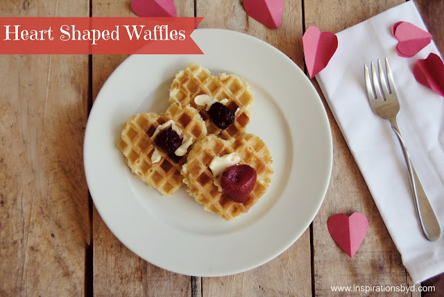 heart shaped waffles