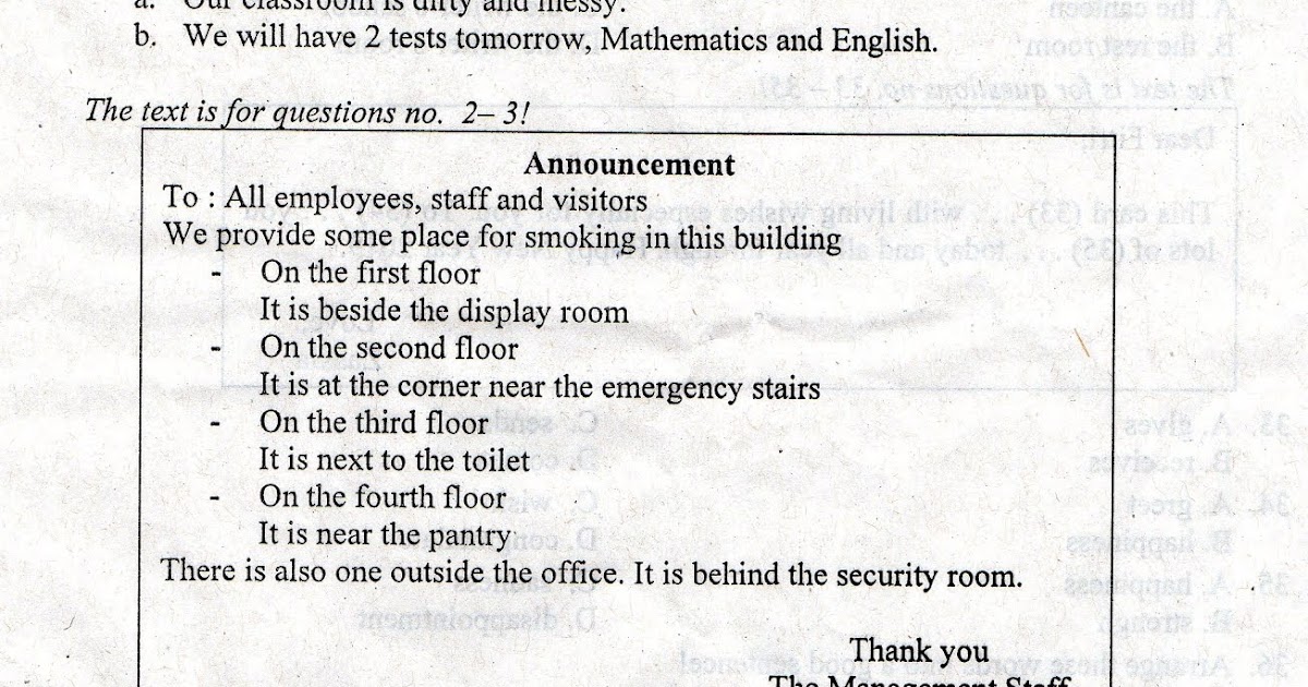 Contoh soal essay bahasa inggris dan jawabannya kelas 8 08 picture