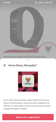 mendapatkan Xiaomi Miband 4 dari bukalapak