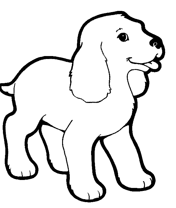 Verwonderlijk kleurplaten dieren: tekeningen dieren honden hondjes puppys TC-31