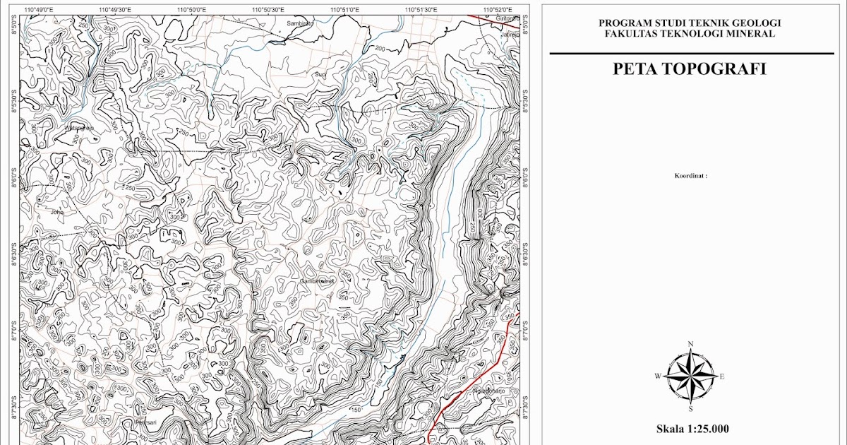 penjelasan peta topografi - Adik Jenius