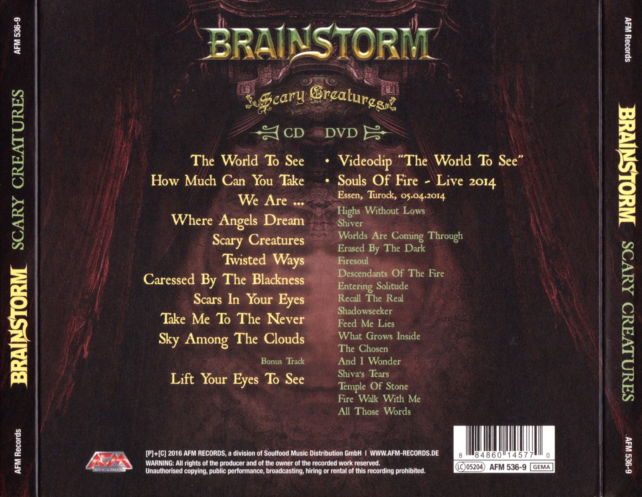 Classic Rock Covers Database: Brainstorm (German Band) - Scary ...