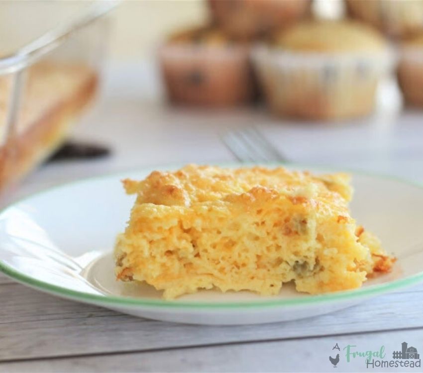Easy Green Chili Egg Casserole
