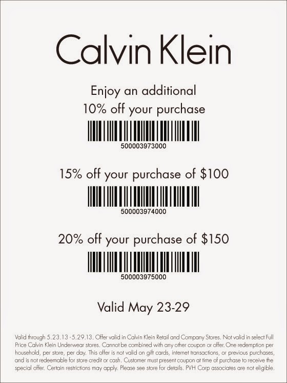 calvin klein us promo code