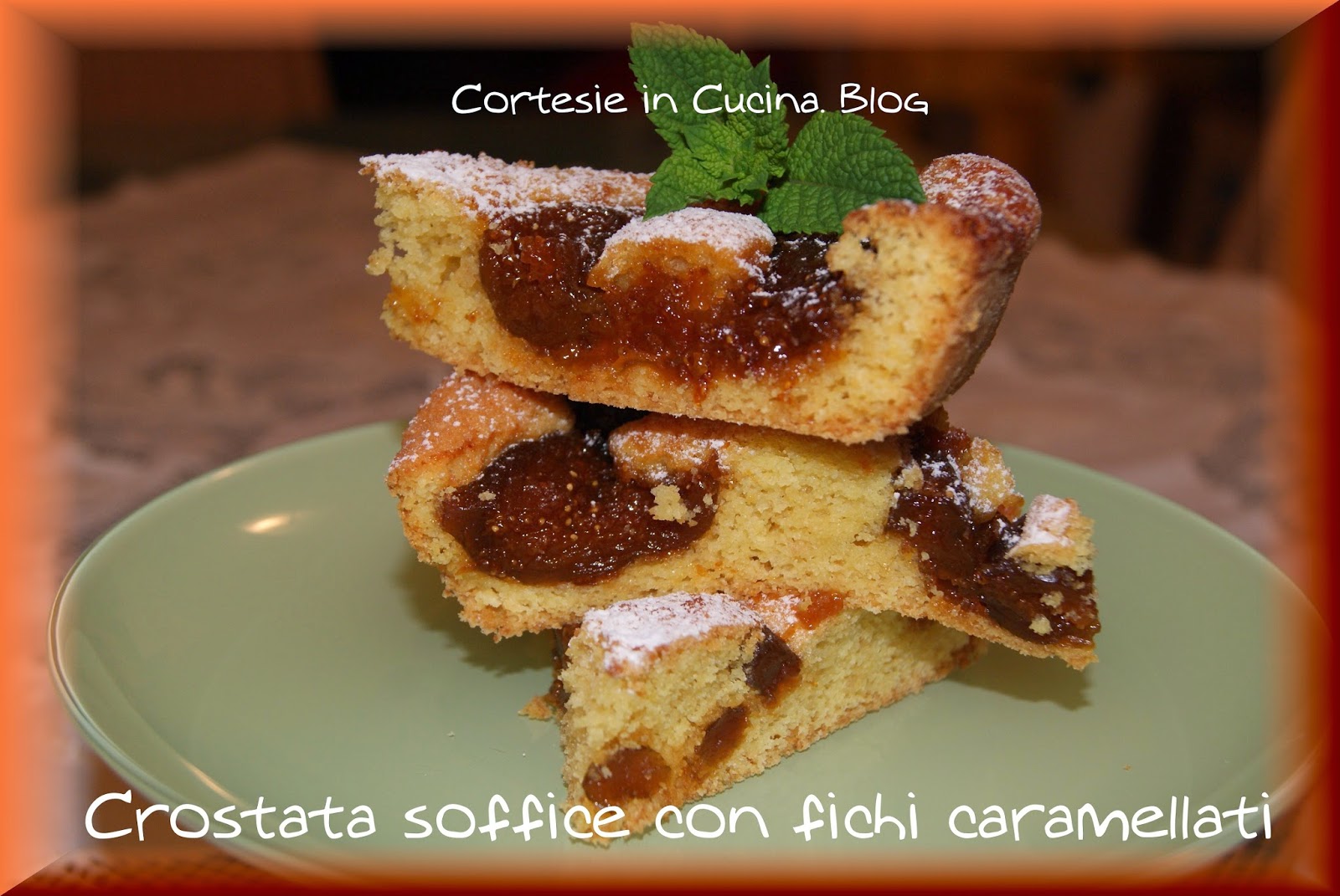 crostata soffice con fichi caramellati