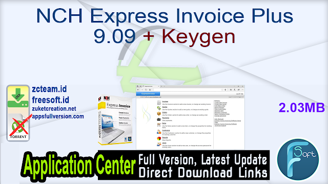 NCH Express Invoice Plus 9.09 + Keygen_ ZcTeam.id