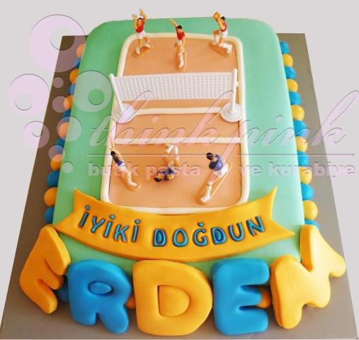 thinkpink butik pasta kurabiye "FenerbahçeVoleybol Temalı�" Butik Pasta
