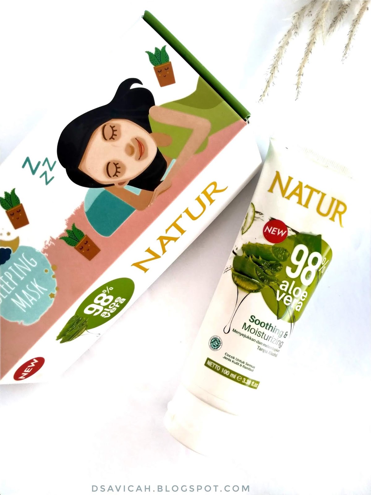 REVIEW NATUR ALOE VERA GEL SLEEPING MASK Dsavicah Daily Story