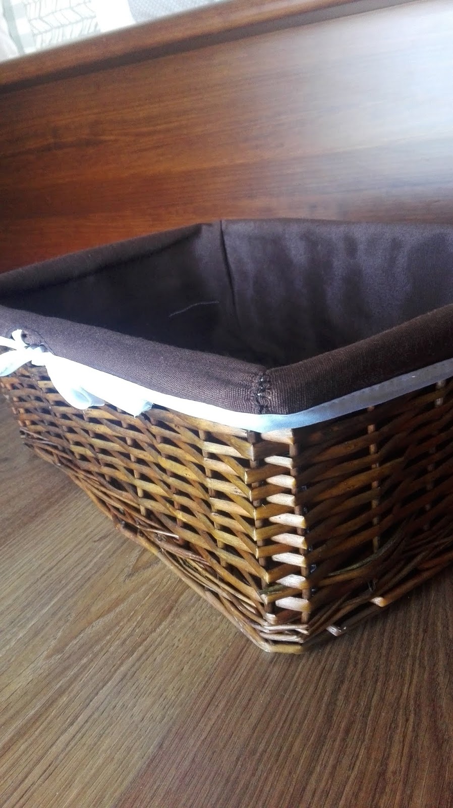 Handmade Love DIY cesto de vime para trocador de fraldas /DIY wicker