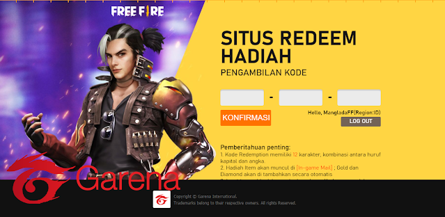 kode redeem ff terbaru free fire