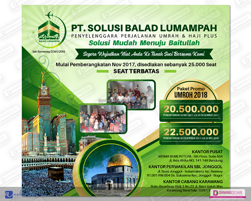Contoh Desain Spanduk Banner Umroh dan Haji Contoh