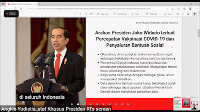 arahan presiden Jokowi terkait percepatan vaksinasi bagi penyandang disabilitas