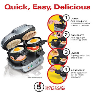  Hamilton Beach Dual Breakfast Sandwich Maker