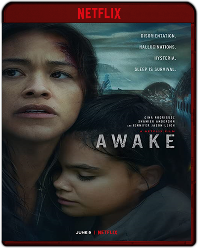 Awake (2021) 1080p NF WEB-DL Dual Latino-Inglés [Subt. Esp] (Thriller. Ciencia Ficción)