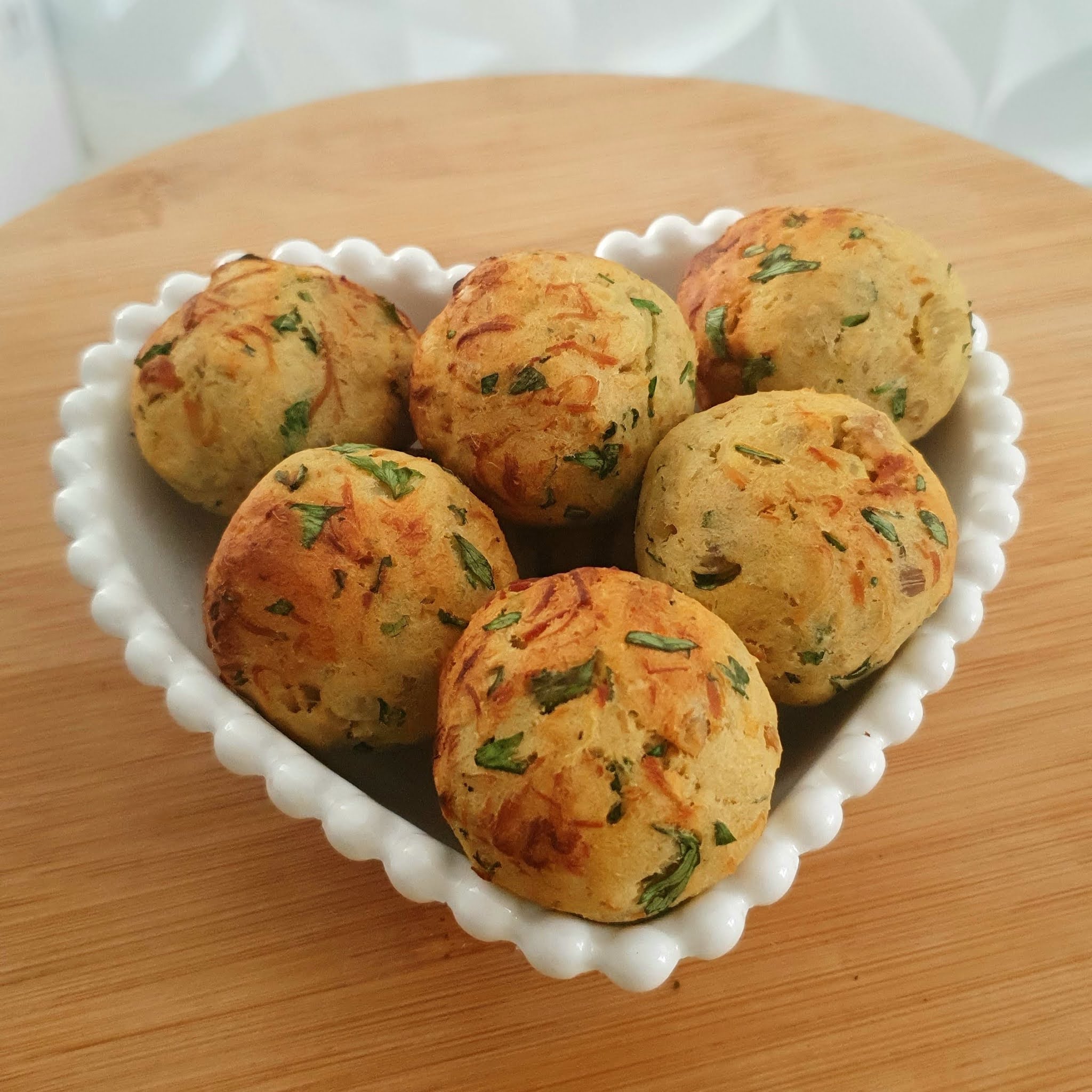 Artes da Pró Lú: Minha receita de bolinhos de batata doce com frango.