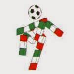 Mascote oficial da Copa do Mundo realizada na Itália em 1990. Nome: Ciao.